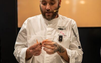 El chef Albert Iniesta deslumbra en Madrid Fusión 2024 con su Ajoblanco de Chirimoya y Quisquilla de Motril
